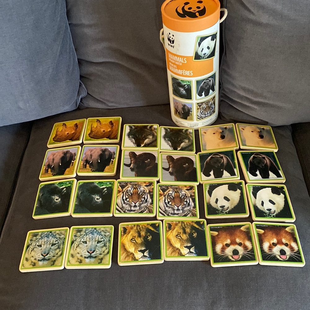 WWF Mammals Memory Match